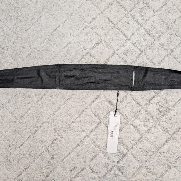 IRO Belt Womens 65 Black Leather Wrap Studded Moto Embellished NEW - Picture 7 of 7